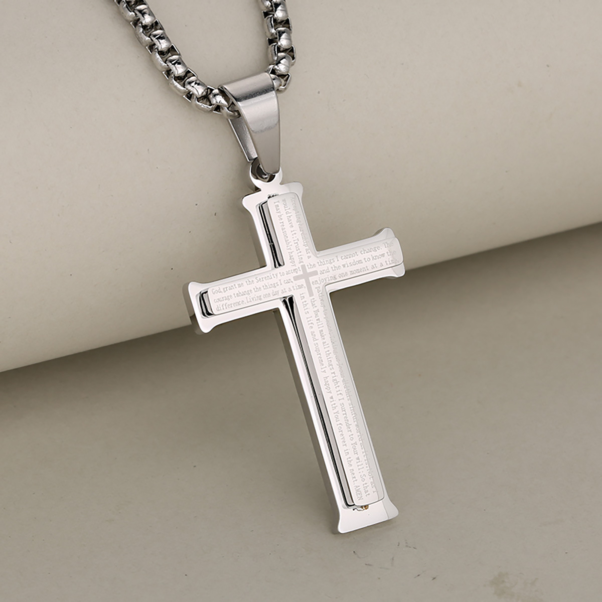 2:Single pendant silver, without chain