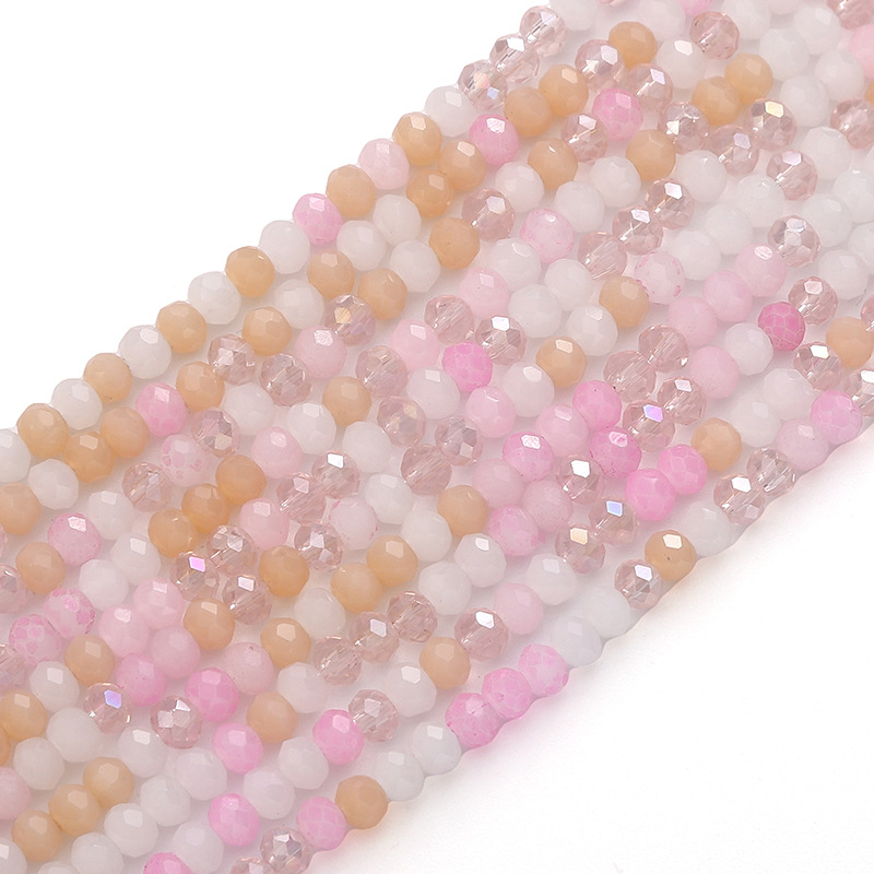 Faced like peach blossoms 3mm 36cm/piece, about 12