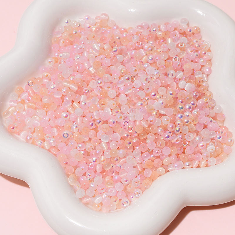 Full faceted peach blossoms 4mm 10g/pack about 150