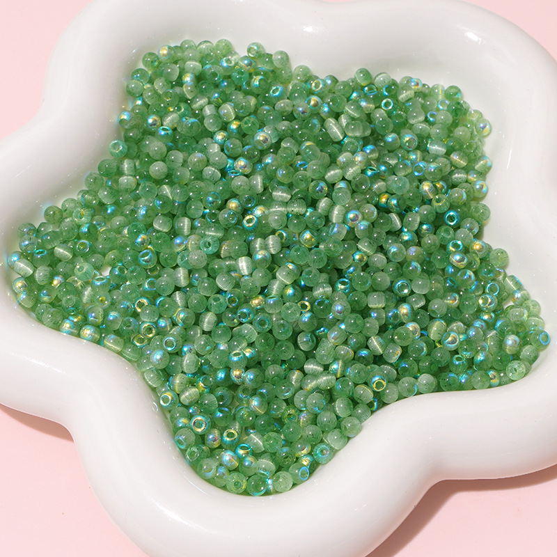 15:Emerald green 4mm 10g/pack about 150 pieces