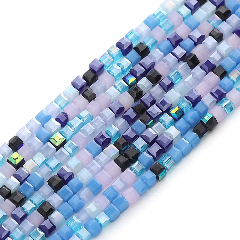 2:Sky blue mixed color 2mm 45cm/piece about 180 pieces