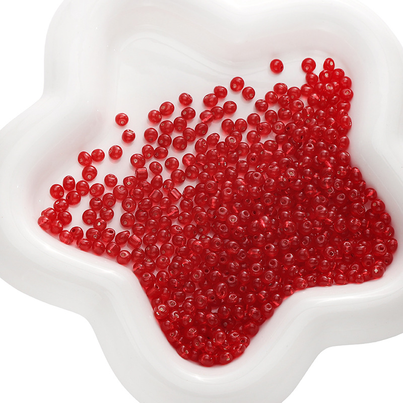 9:Big red 4mm 10g/pack about 110 pieces