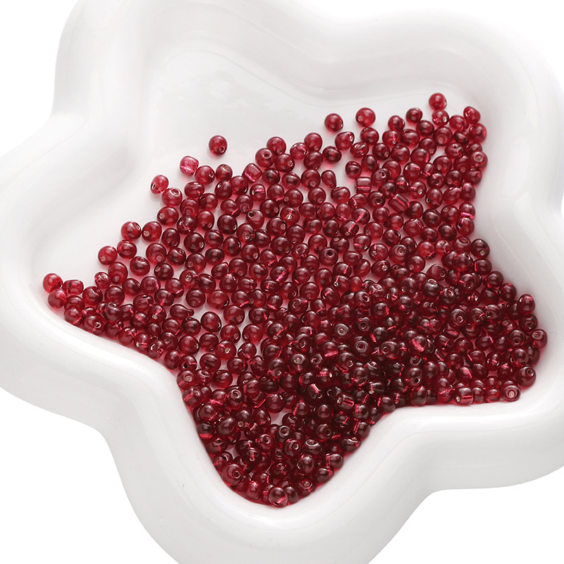 10:Crimson 4mm 10g/pack about 110 pieces