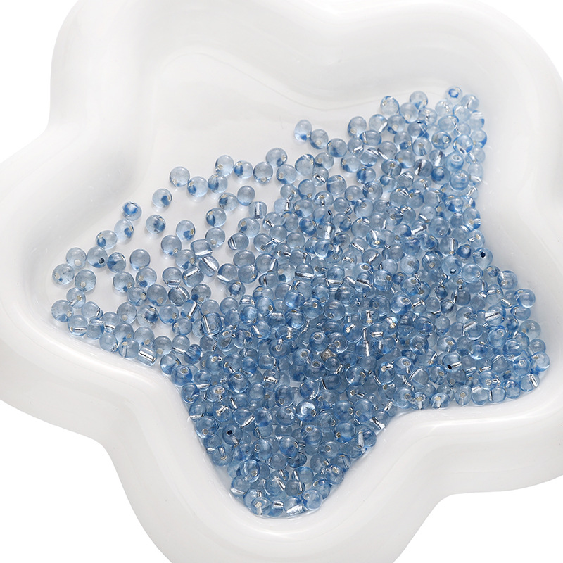 14:Wood blue 4mm 10g/pack about 110 pieces