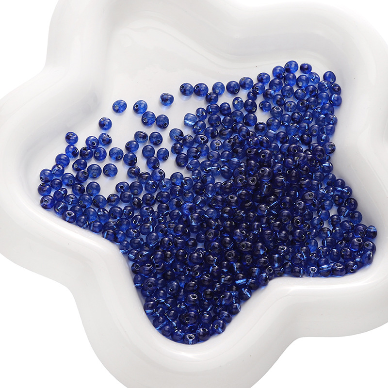 15:Sapphire blue 4mm 10g/pack about 110 pieces