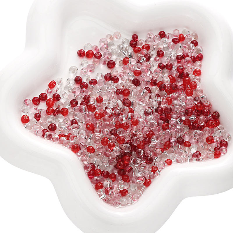 27:Red and silver series 4mm 10g/pack about 110 pieces