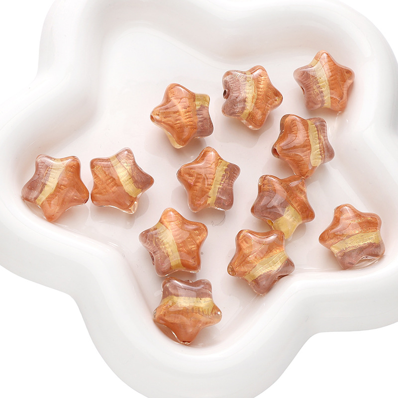 3:Gradient orange light pink 21x19mm 1 piece/pack