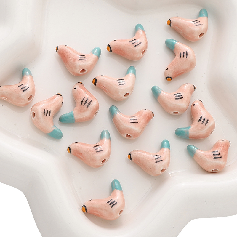 6:Pink green tail 20x14mm 1 piece/pack