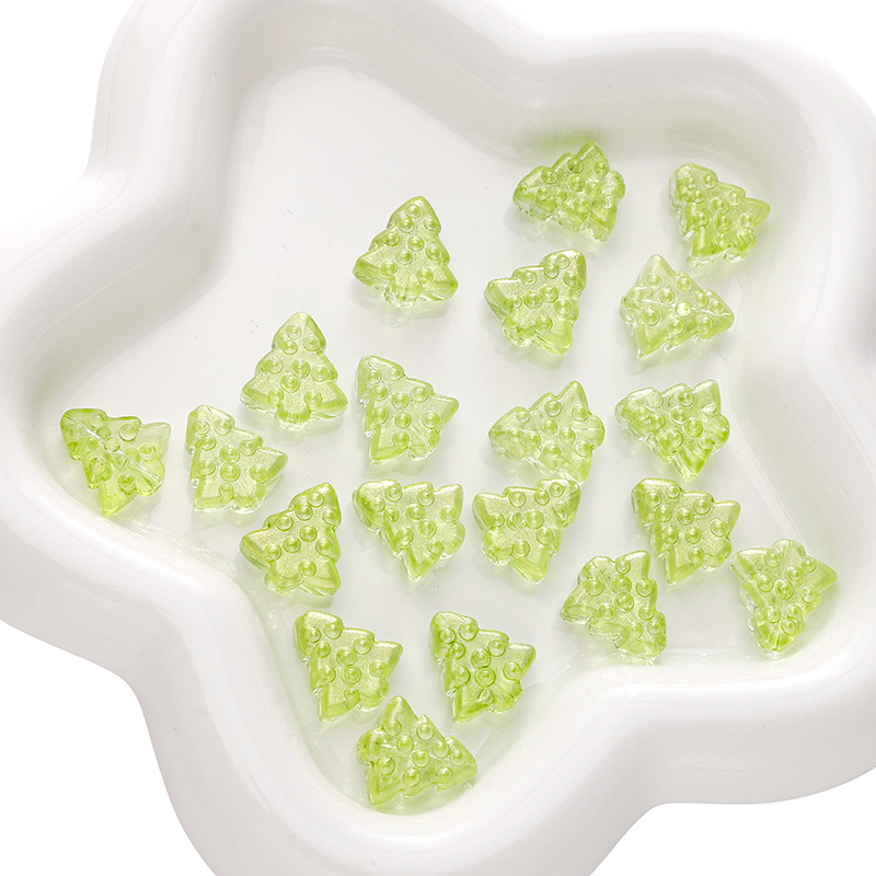 8:Gold powder yellow green 15x16mm 10 pcs/pack