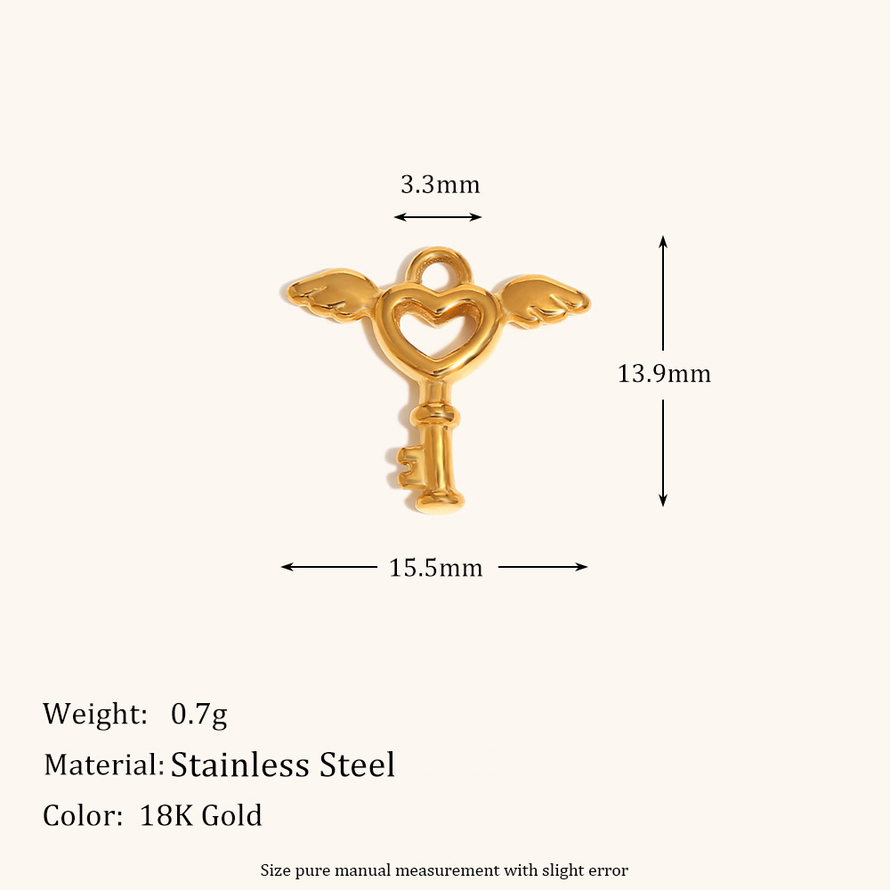 1:Angel key pendant-gold