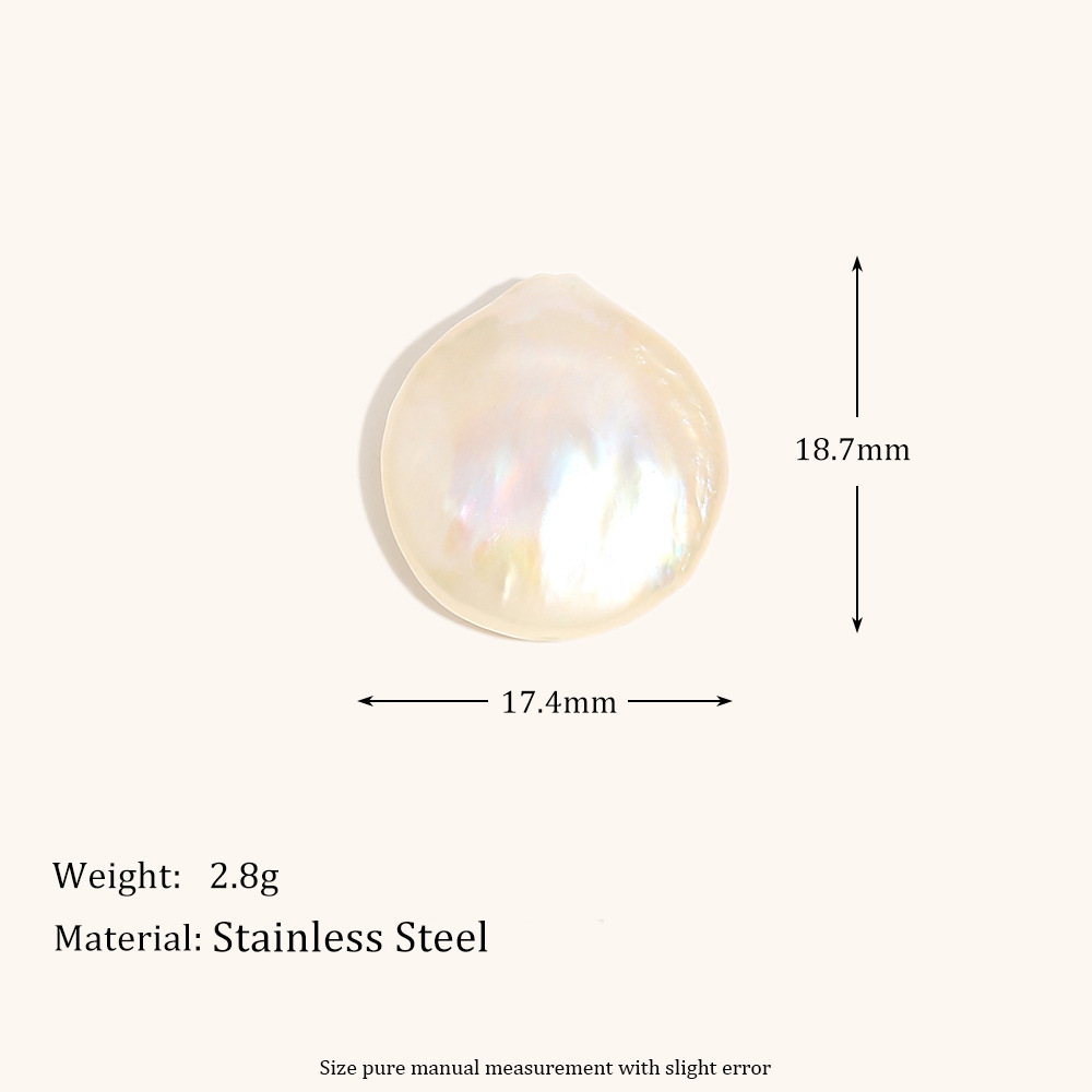 8:Single baroque pearl pendant