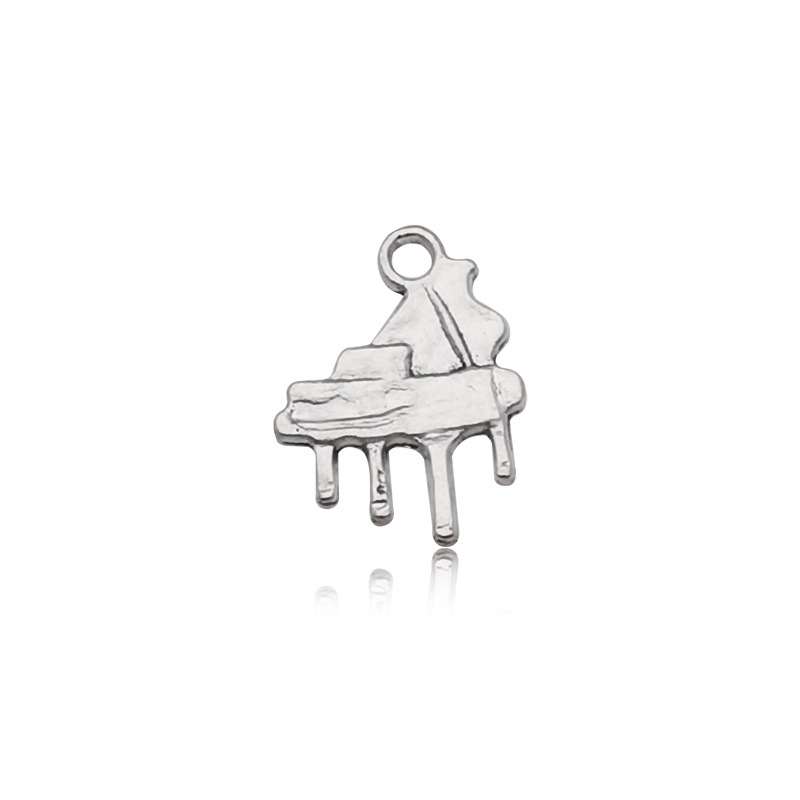 15:1 antique silver piano 14x19mm-15561/1G