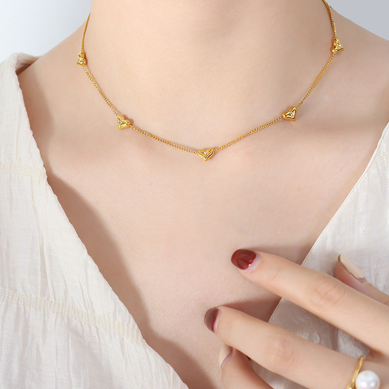 6:P1446-gold necklace -36 5cm