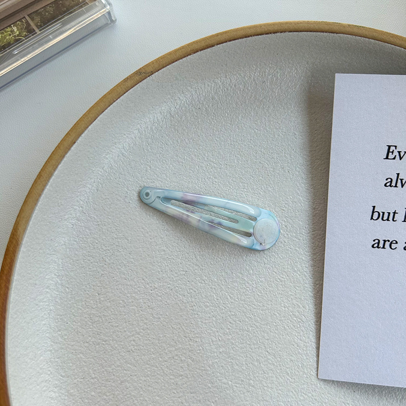 5:[5] light blue water drop hairpin