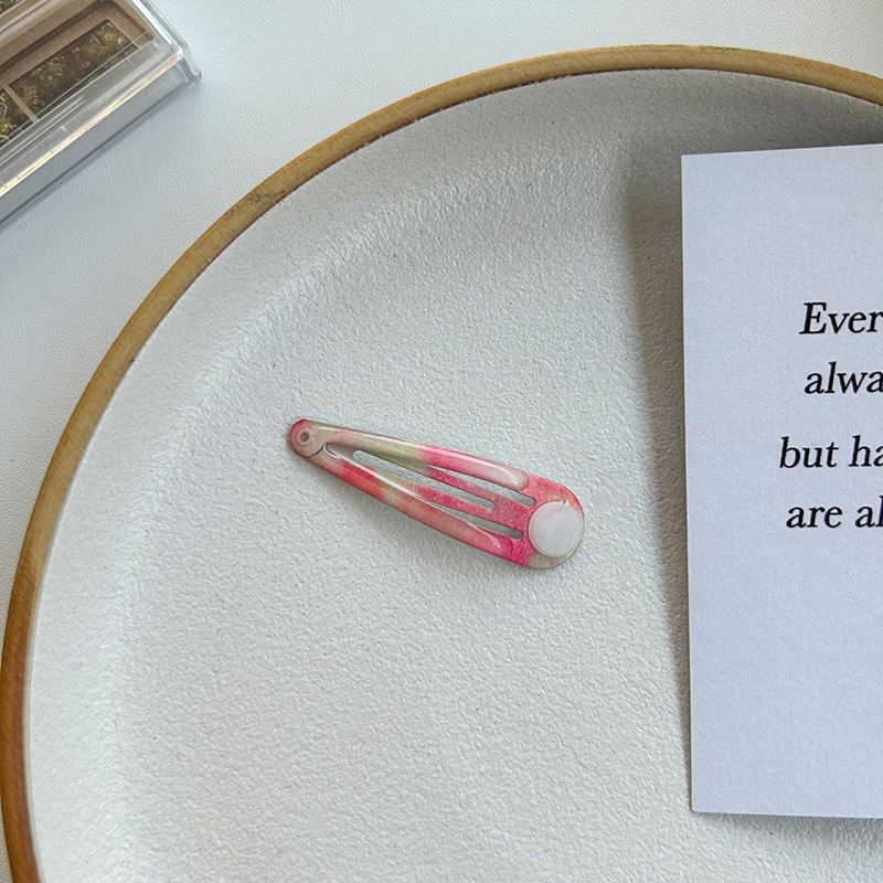 7:[7] red water drop hairpin