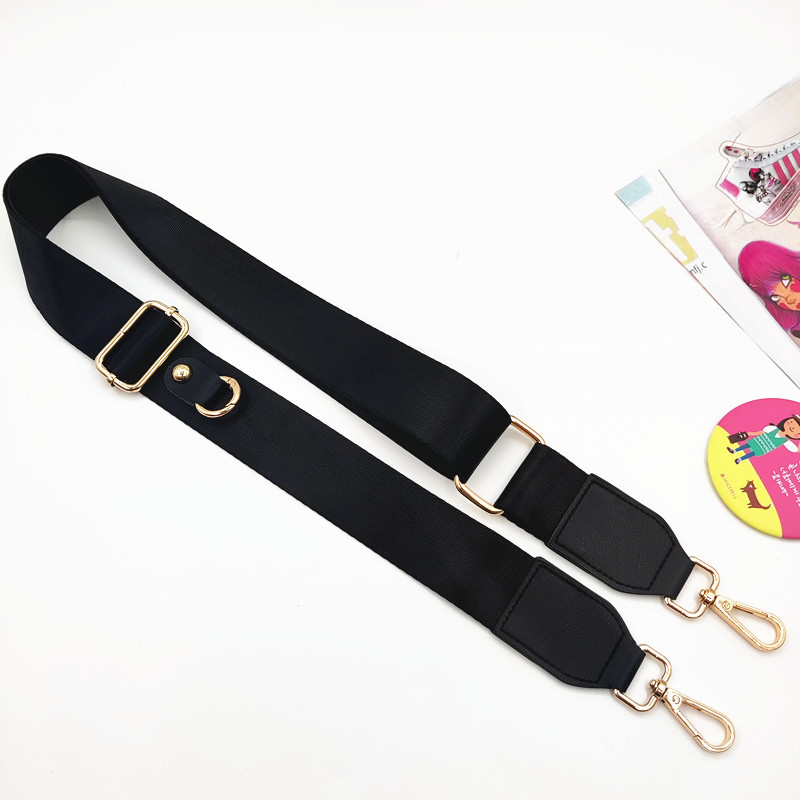 1:Pure black shoulder strap