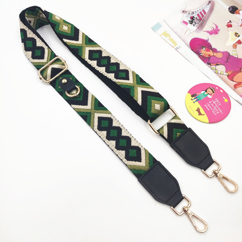 7:Green diamond shoulder strap