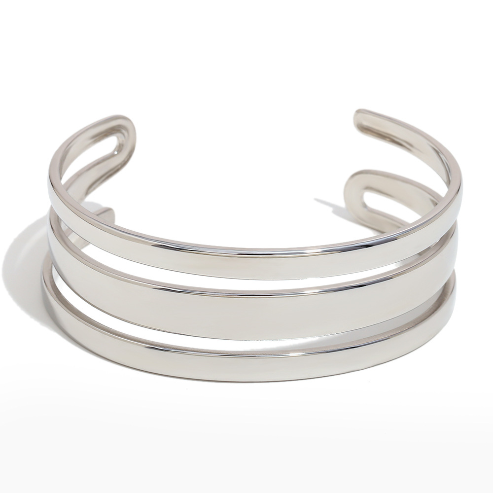 2:Double layer bracelet-steel color