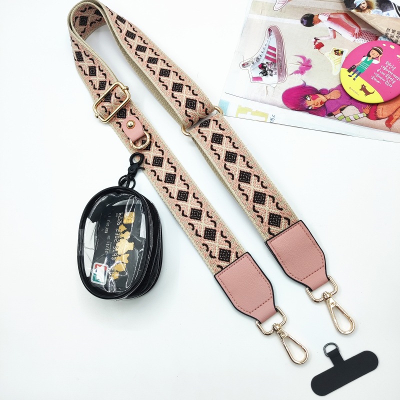 24:Pink coffee rhombus three-piece set