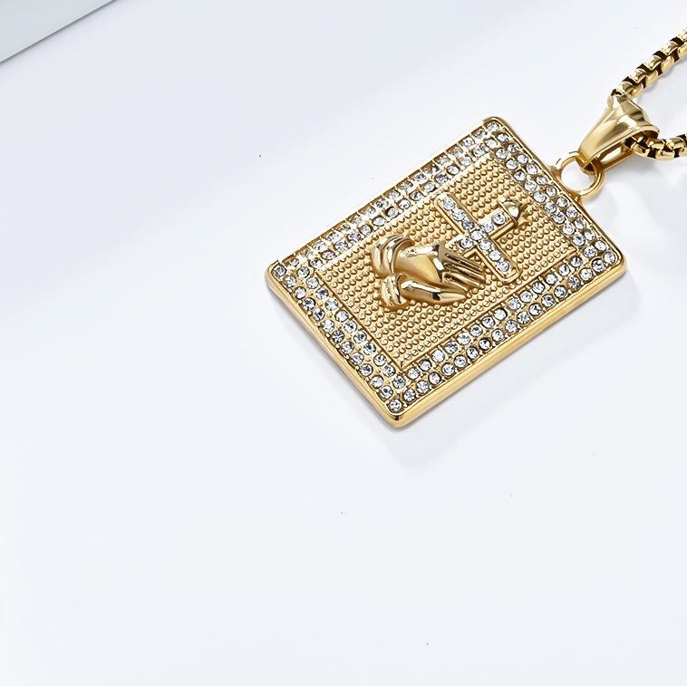 2:gold single pendant