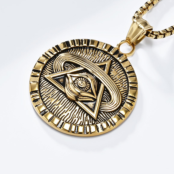 2:Gold single pendant