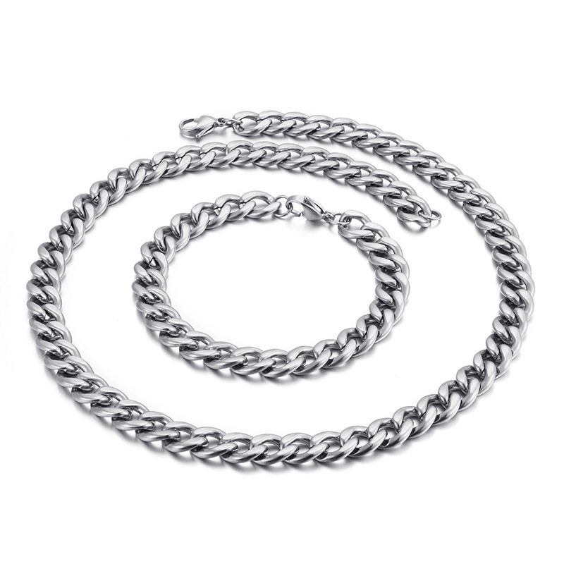 Steel color 1:1NK chain [10mm]] 18cm
