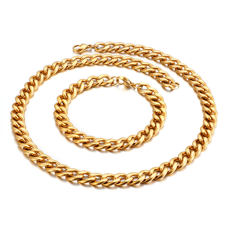 Gold 1:1NK chain [10mm]] 18cm