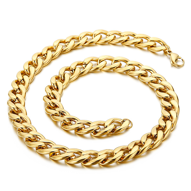 Gold 1:1NK chain [13mm]] 18cm