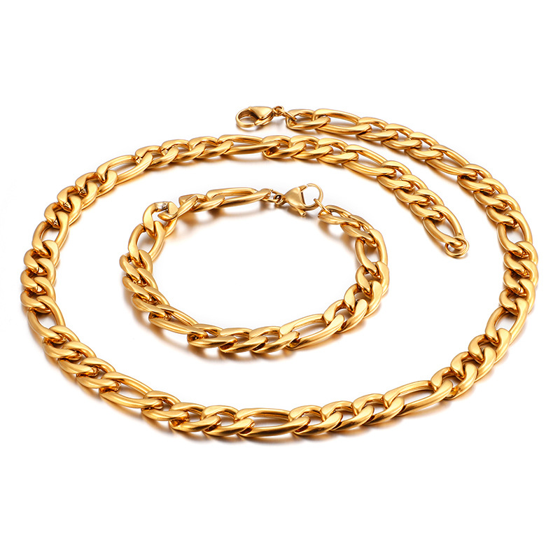 Gold 3:1NK chain [9mm]] 18cm