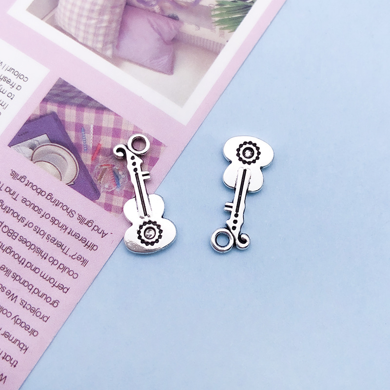 15:1 antique silver instrument guitar 9x21mm-15560/1.1g