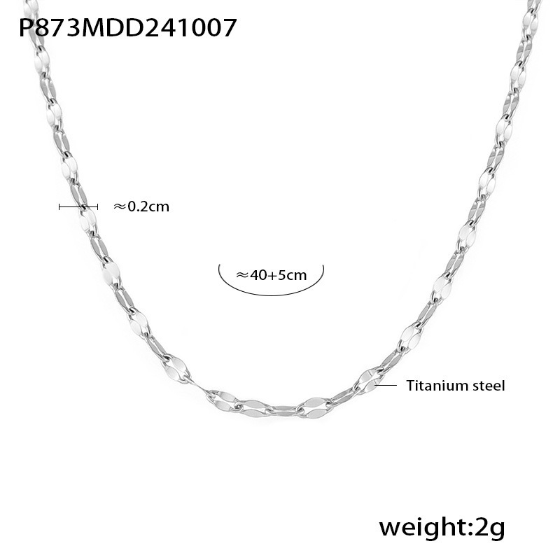 10:P873-steel color fish mouth chain