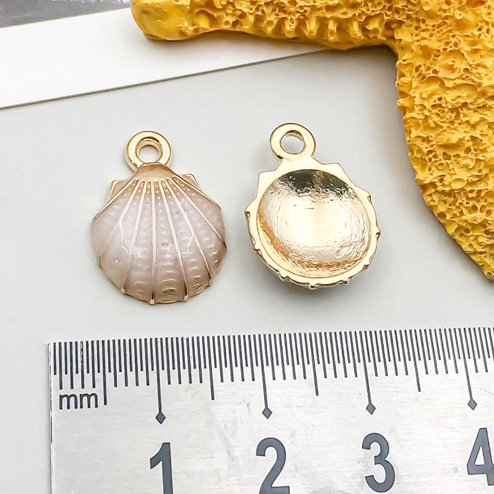 10:1 oil dripping white pink shell 13*18mm-1.7g-8607