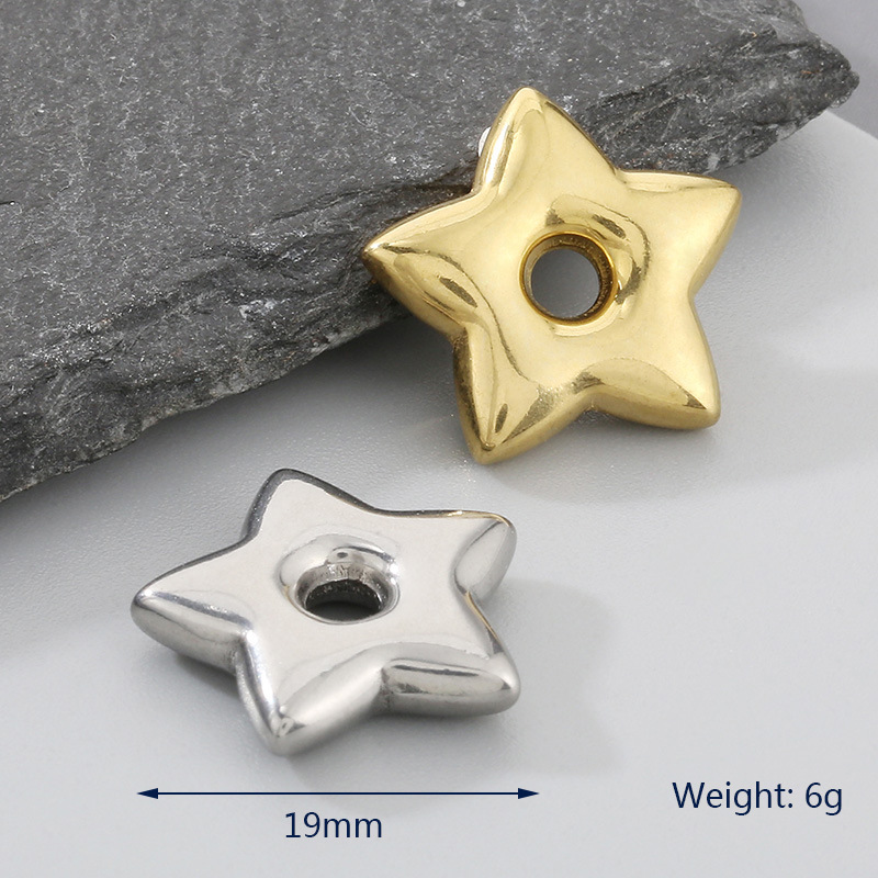 Five-pointed star steel color