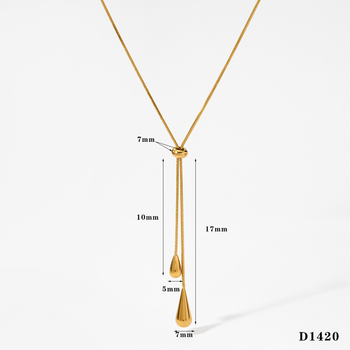 1:Gold necklace d1420