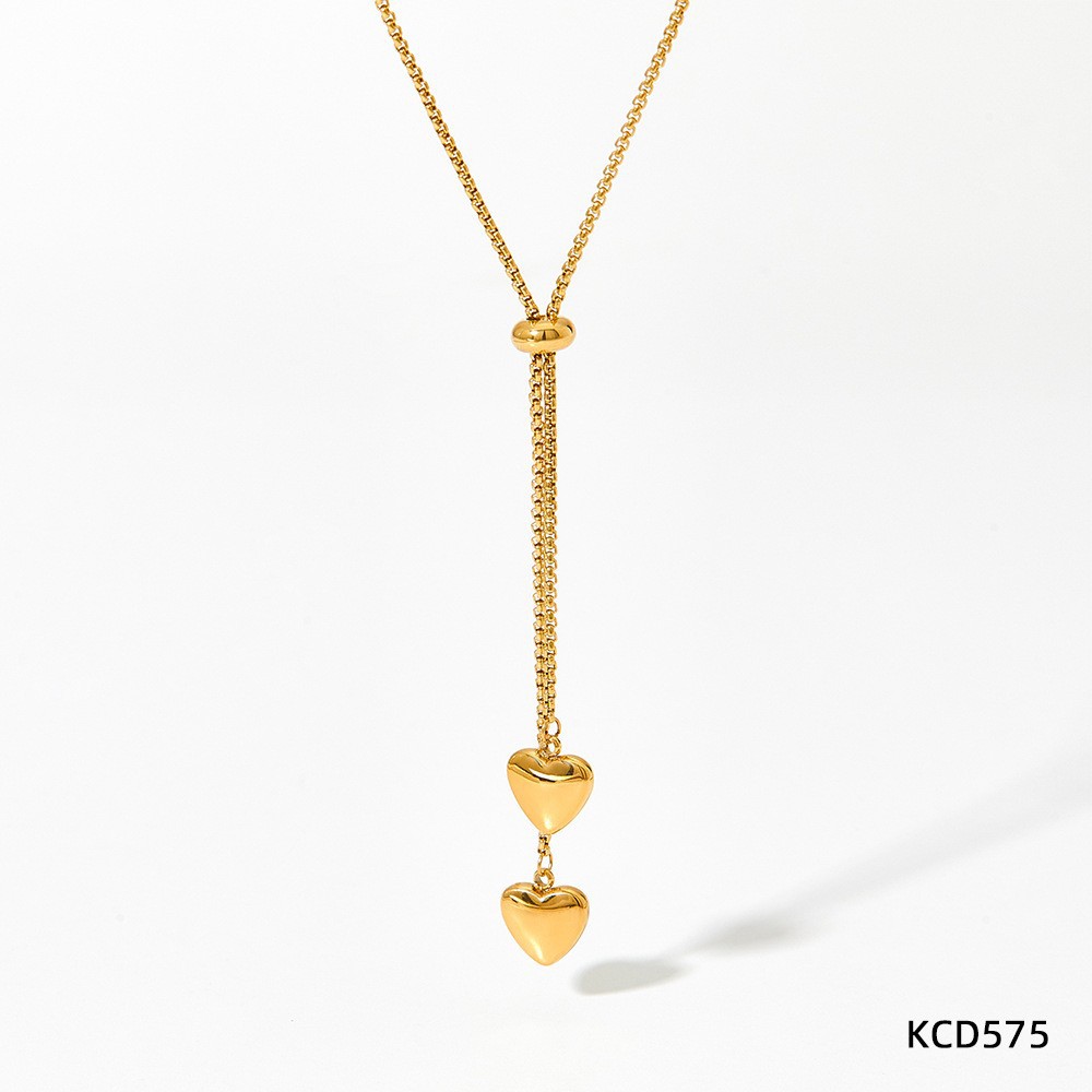 Gold love necklace