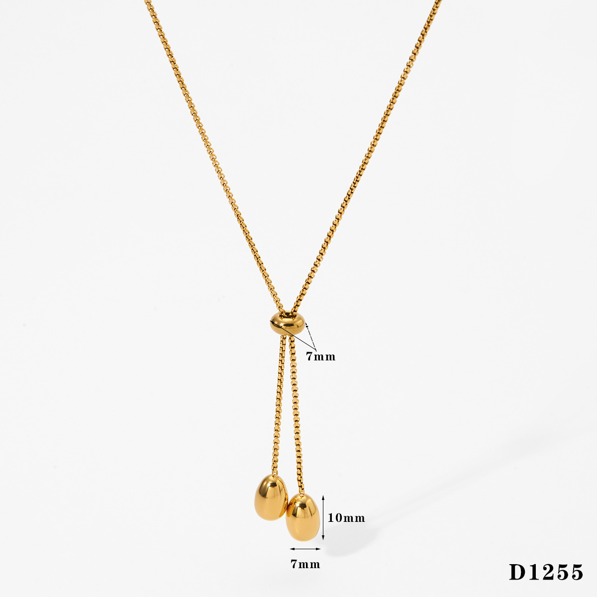 Gold drop necklace