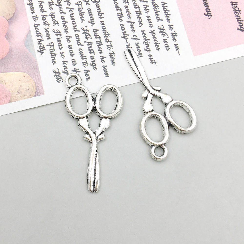 3:1 antique silver scissors 14*19mm-1g-4661