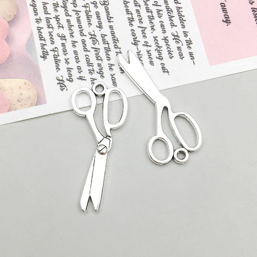 7:1 antique silver scissors 14*32mm-1g-8709