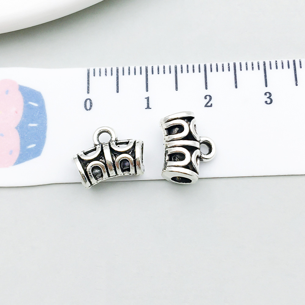 2:1 antique silver tee hanging head 9*12mm-1g-6534