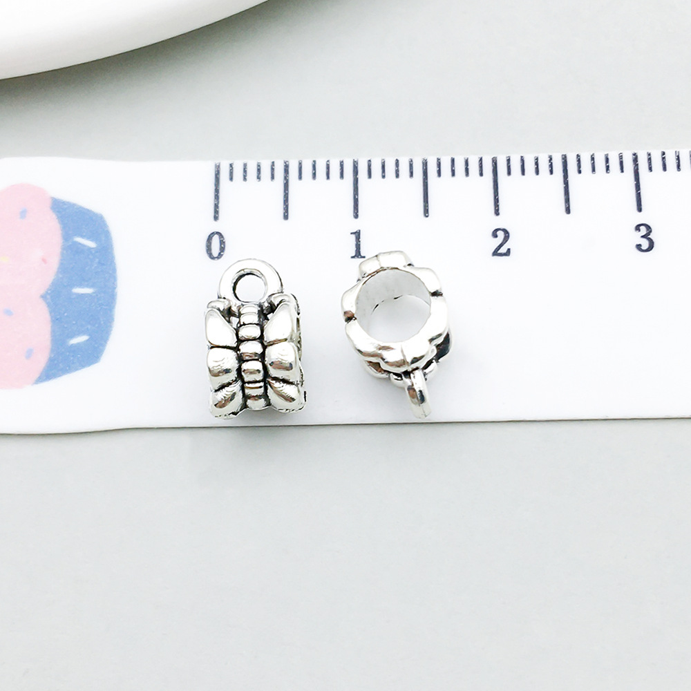 3:1 antique silver tee hanging head 6*10mm-0.6g-8279