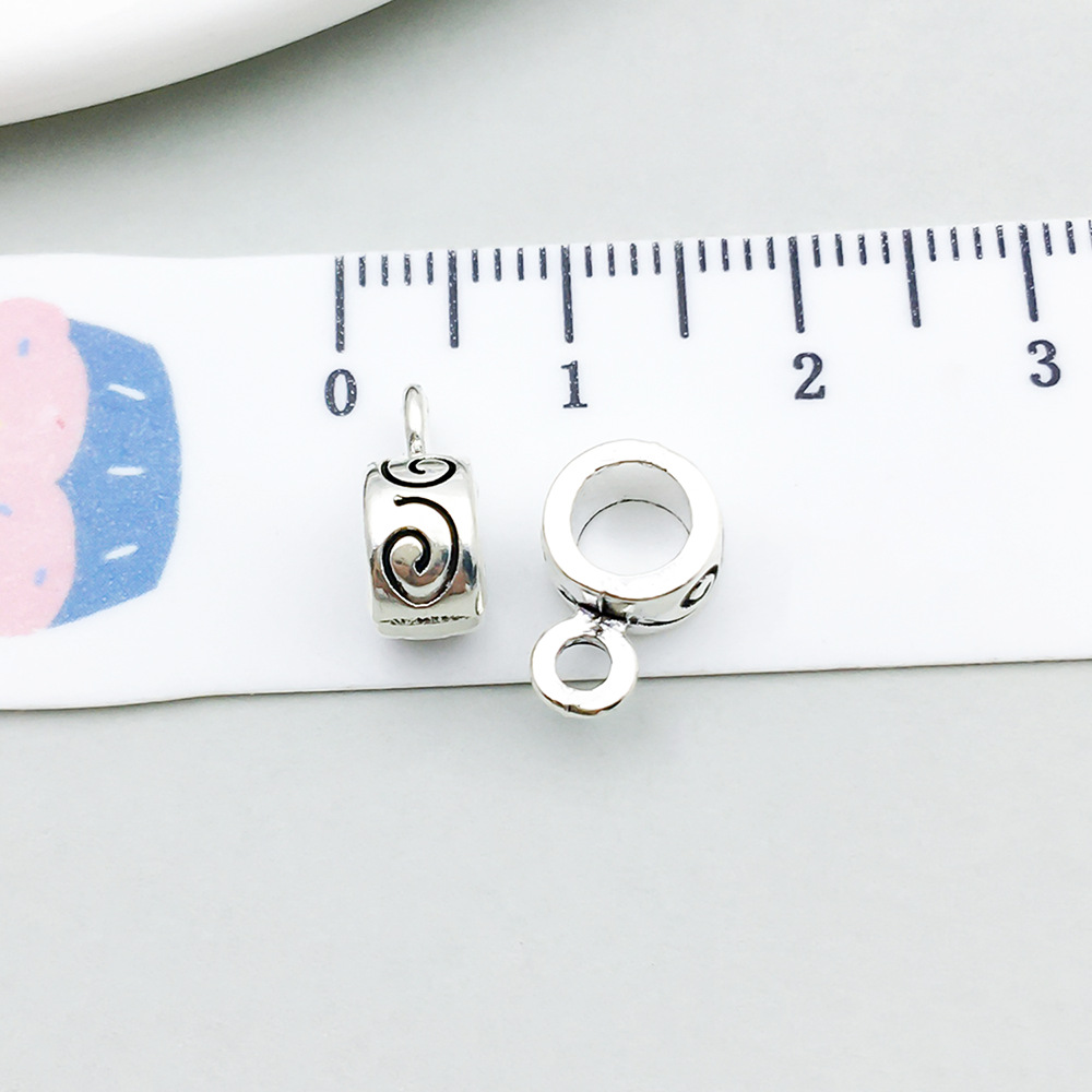 8:1 antique silver tee hanging head 7*11mm-0.6g-8909