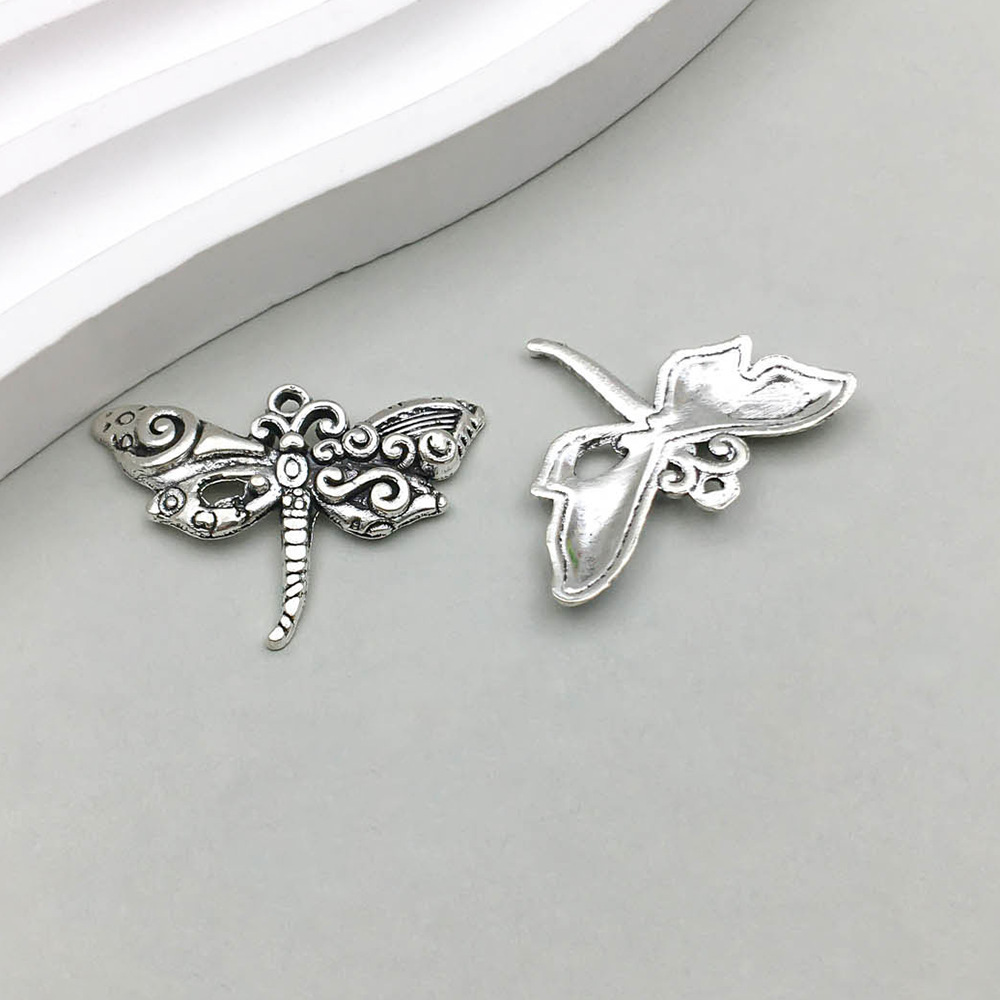 2:1 antique silver dragonfly 20*28mm-1.5g-3729