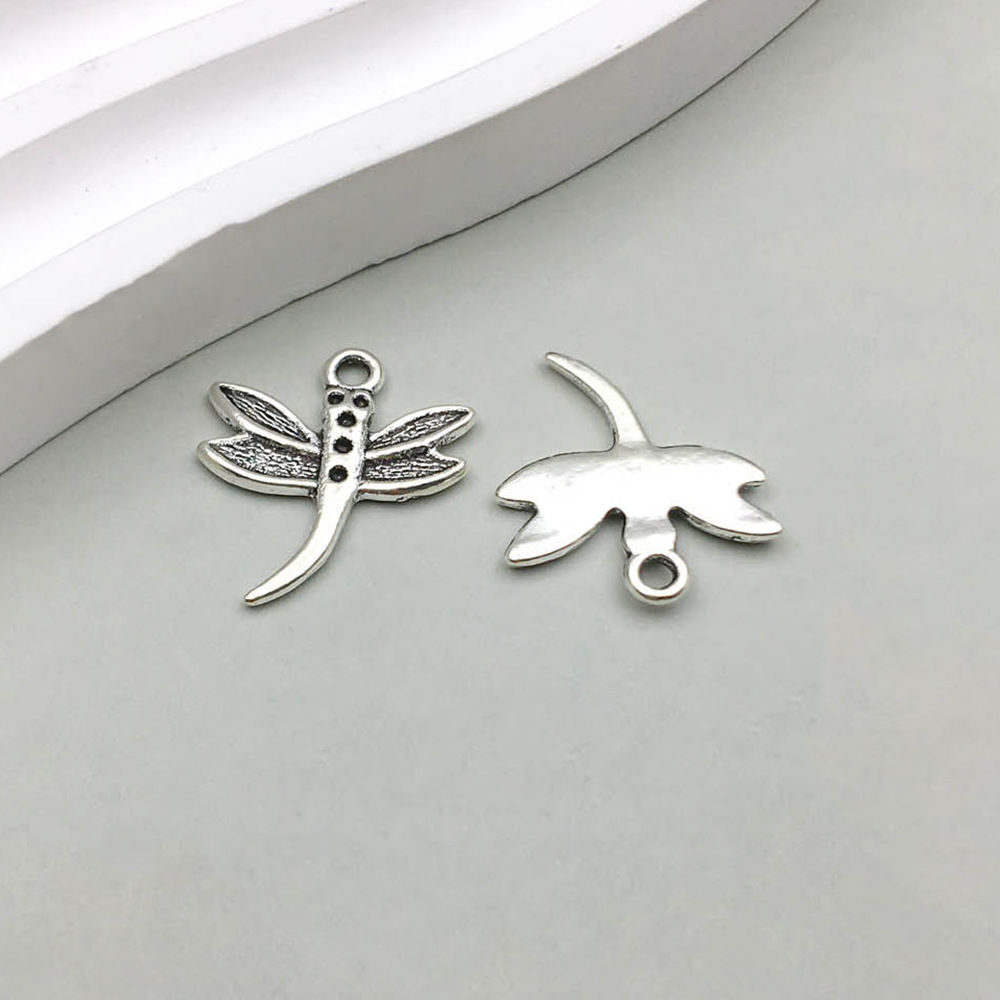 9:1 antique silver dragonfly 17*20mm-1g-11235