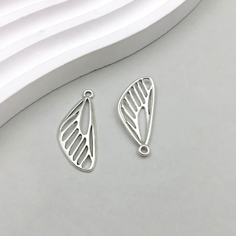 11:1 antique silver hollow wings 29*12mm-0.8g-14882