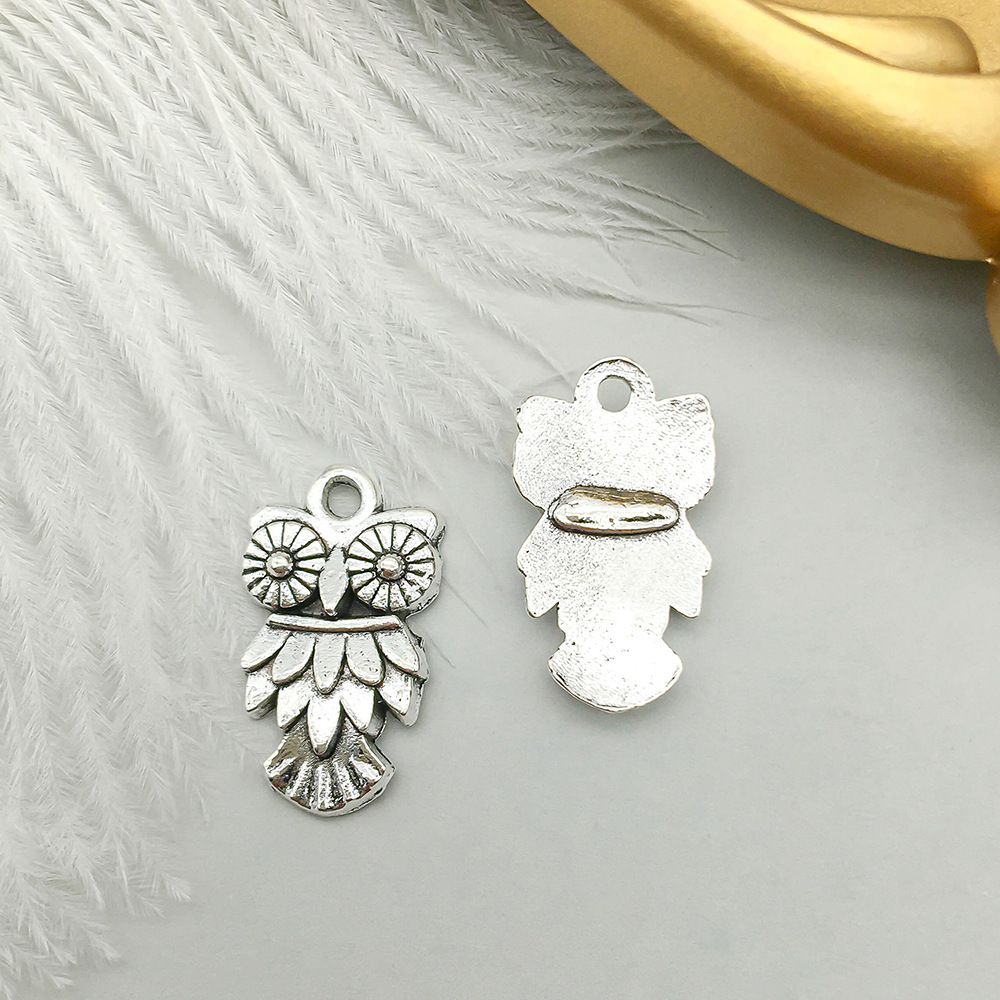 11:1 antique silver owl 20*11mm-0.8g-b235