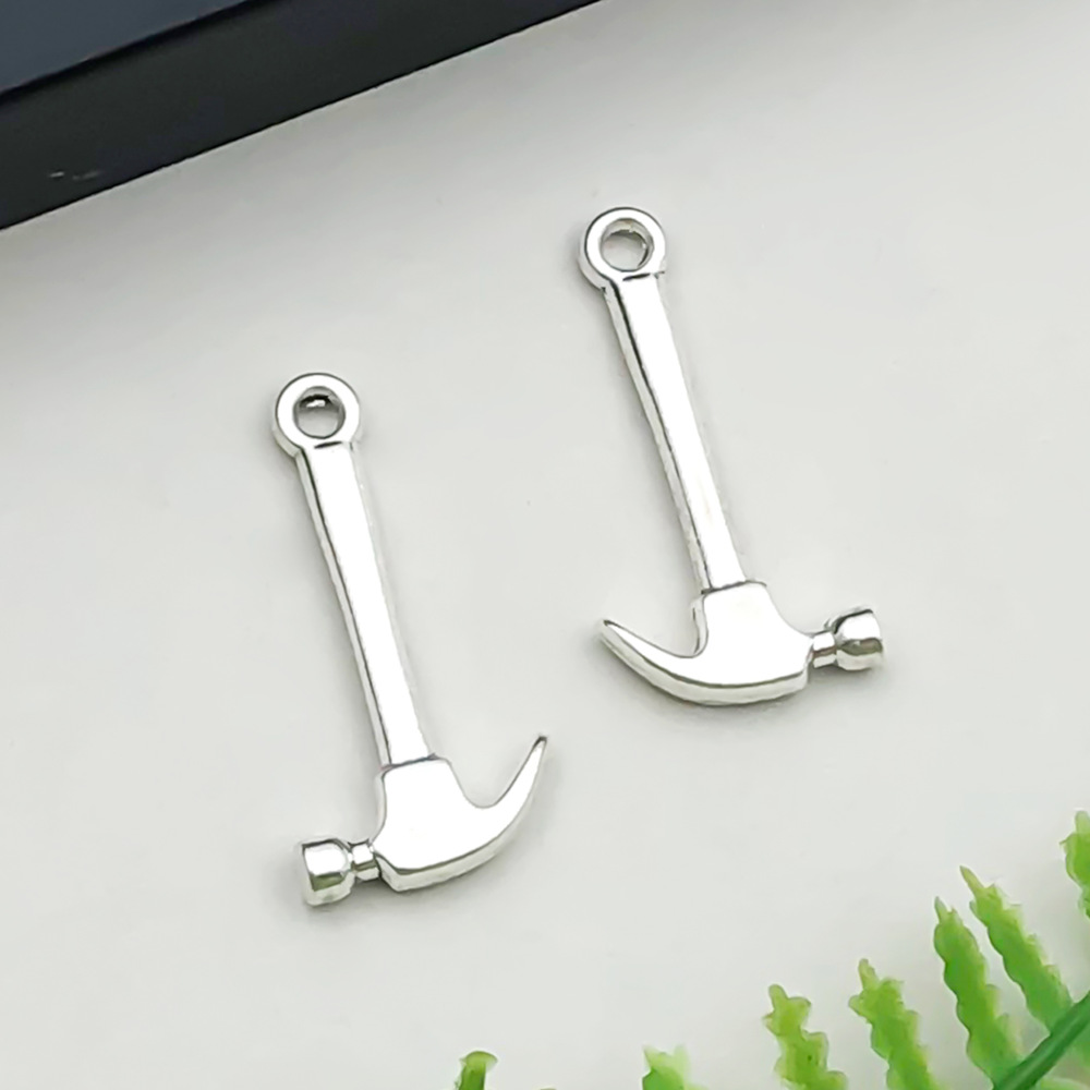 4:1 antique silver tool hammer 13*25mm-1.2g-8521