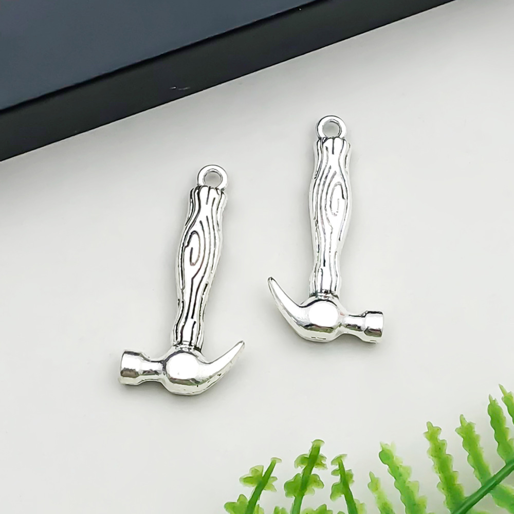 14:1 antique silver tool hammer 15*30mm-3.3g-15838