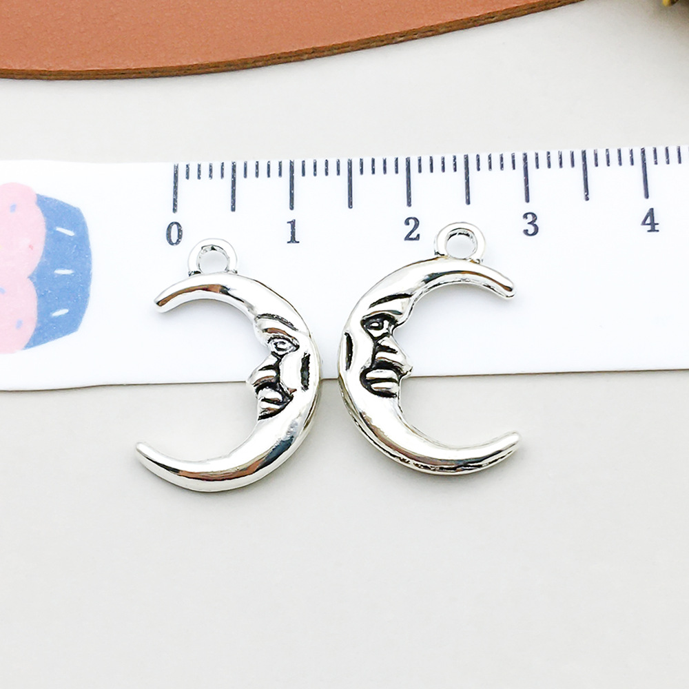 5:1 antique silver moon 15*22mm-2g-7698