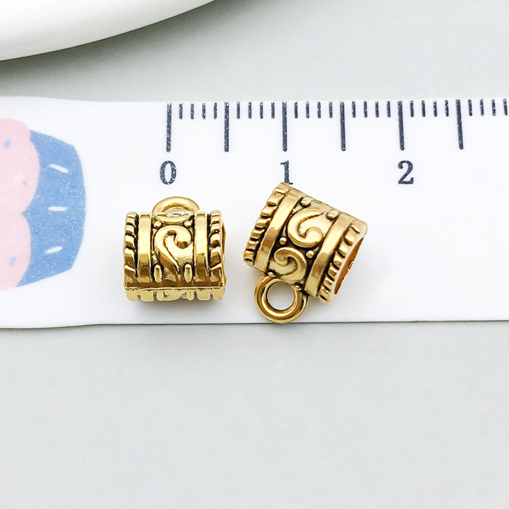 4:1 antique gold tee hanging head 8*10mm-1g-14333