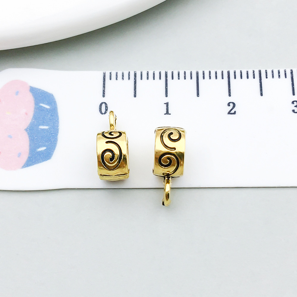 8:1 antique gold tee hanging head 7*11mm-0.7g-14337